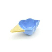 Sky Blue Dessert Bowl, Frosted Blue Treat Dish, Pastel Blue Ceramic Bowl